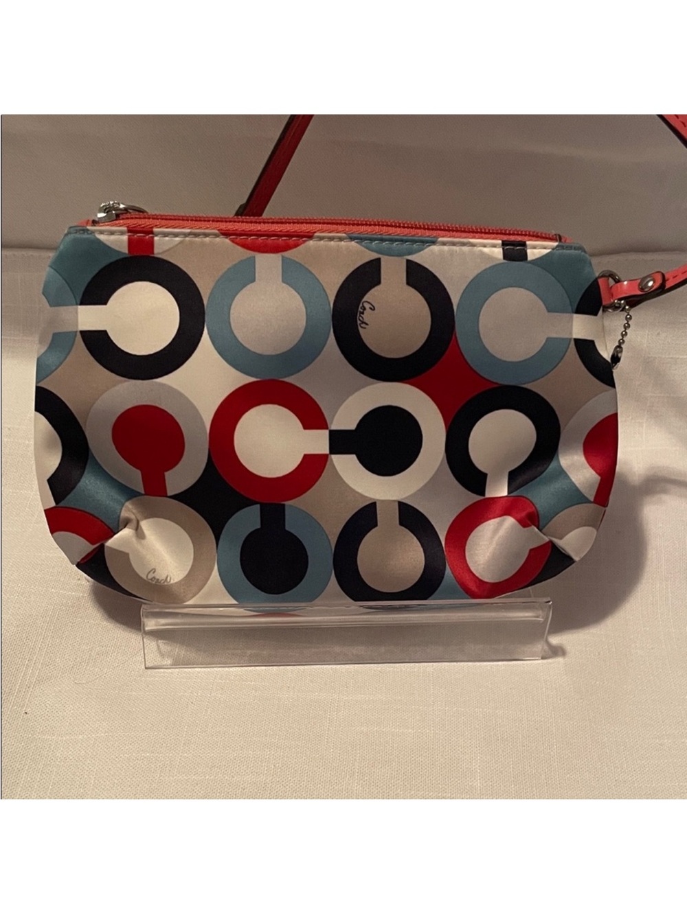 Coach Multicolor Scarf Patterned Clutch - Picture 7 of 8